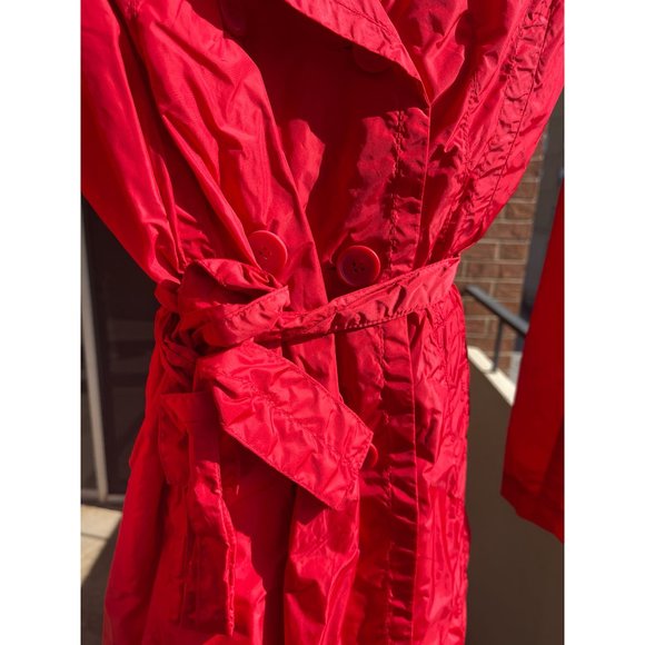 NWT ADD Scarlet Red Trench Jacket Coat Size 6 - Picture 2 of 8